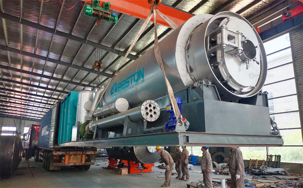 日本BLJ-3廢輪胎煉油設(shè)備發(fā)貨