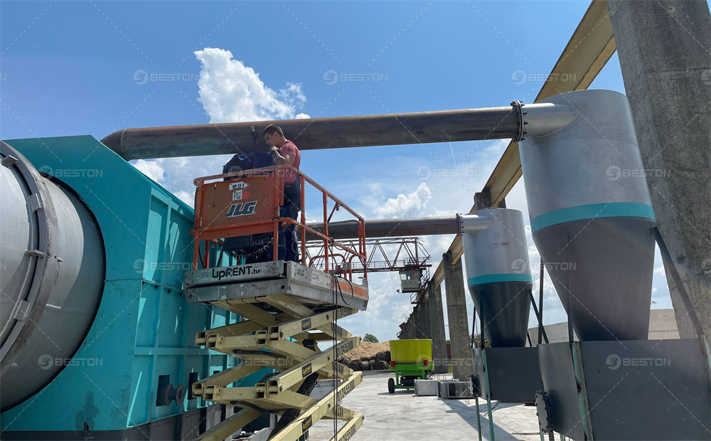 克羅地亞BST-50秸稈炭化設(shè)備安裝