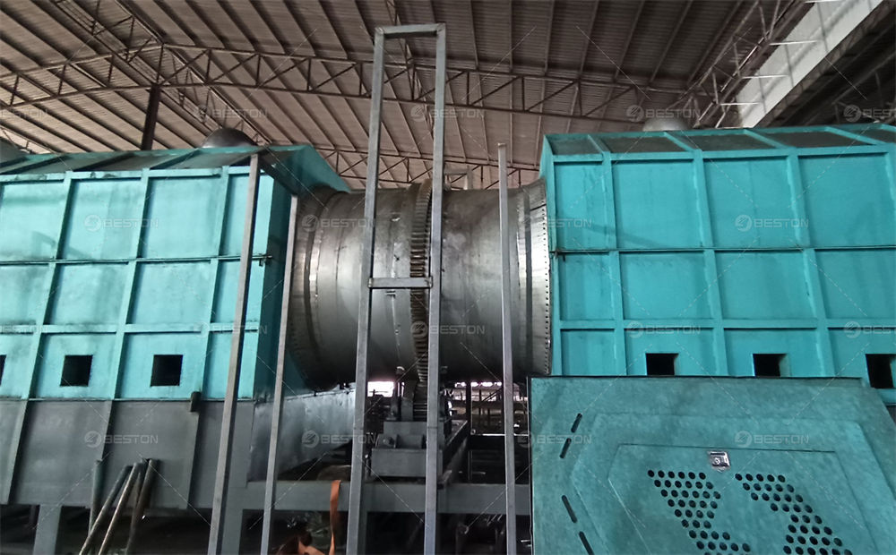 泰國(guó)BST-50木材炭化設(shè)備安裝