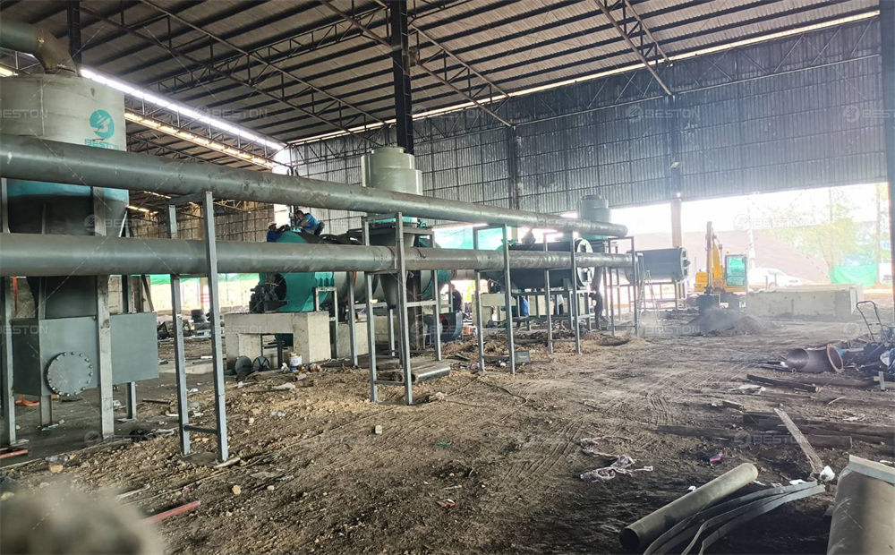 泰國(guó)BST-50木材炭化設(shè)備安裝