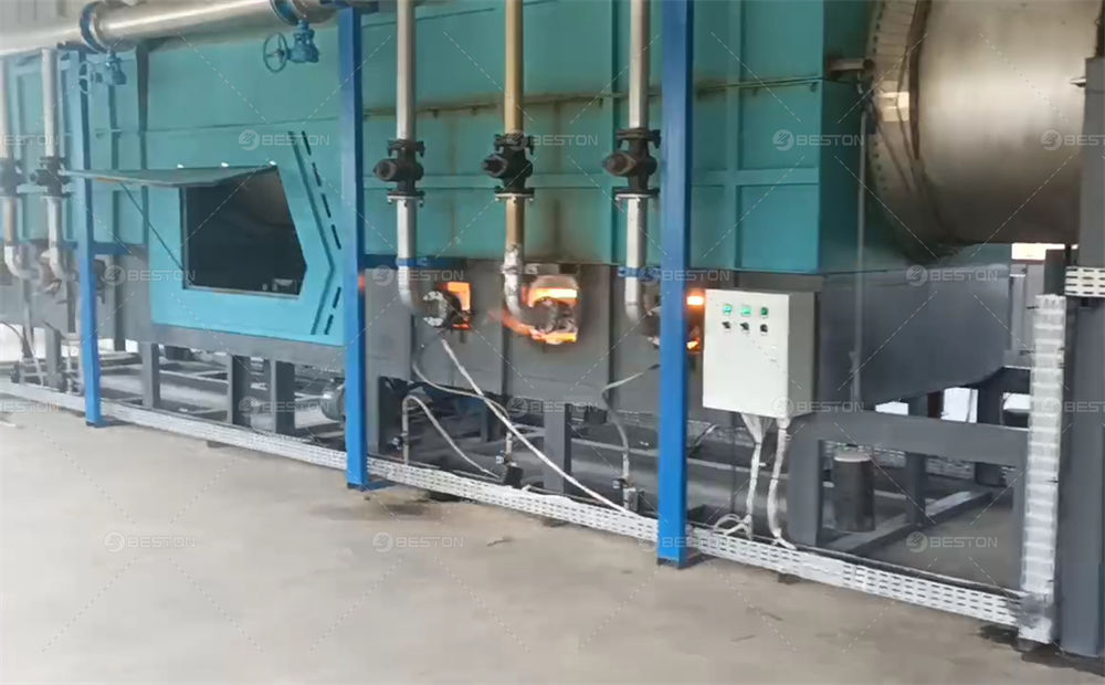 印尼BST-10椰殼碳化設(shè)備運(yùn)行