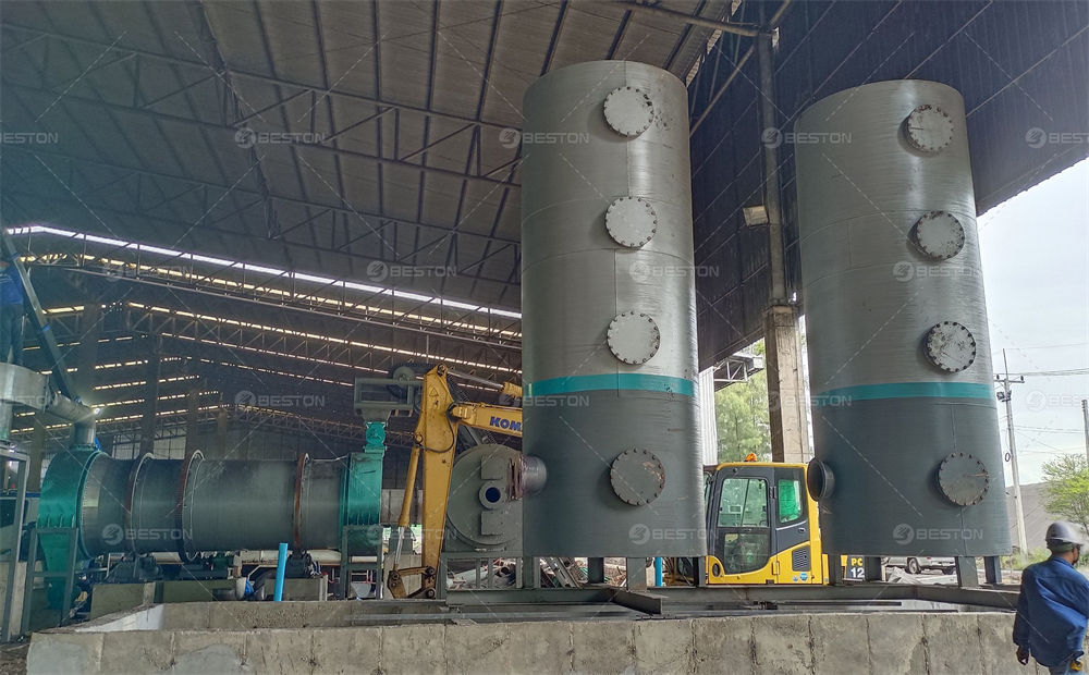 泰國(guó)BST-50木材炭化設(shè)備安裝